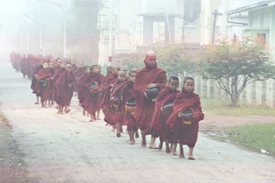 Buddhist Monks in Nyaungshwe, Myanmar