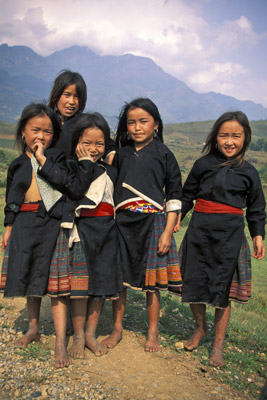 Montagnard Children in Pa Tan, Vietnam