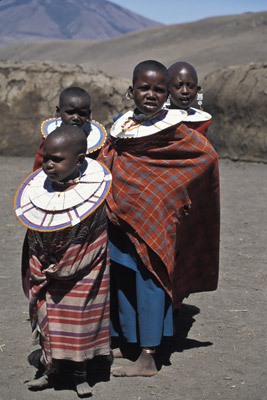 Maasai Children near Ngorongoro Crater, Tanzania