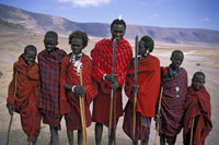 Masaii in Ngorongoro Crater, Tanzania