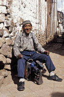 Shoeshine Man in Pisac, Peru